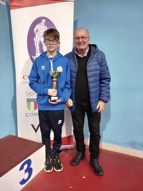 GIUSEPPE DE PINTO DELLA.S.D. TENNISTAVOLO LAZZURRO MOLFETTA CONQUISTA IL PODIO AL TORNEO OPEN SAN NICOLA