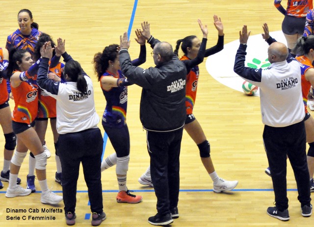 TERMINATO IL GIRONE DI ANDATA, TURNO DI RIPOSO PER IL CAMPIONATO DI PALLAVOLO FEMMINILE DI SERIE C. TEMPO DI BILANCI PER LA DINAMO CAB MOLFETTA