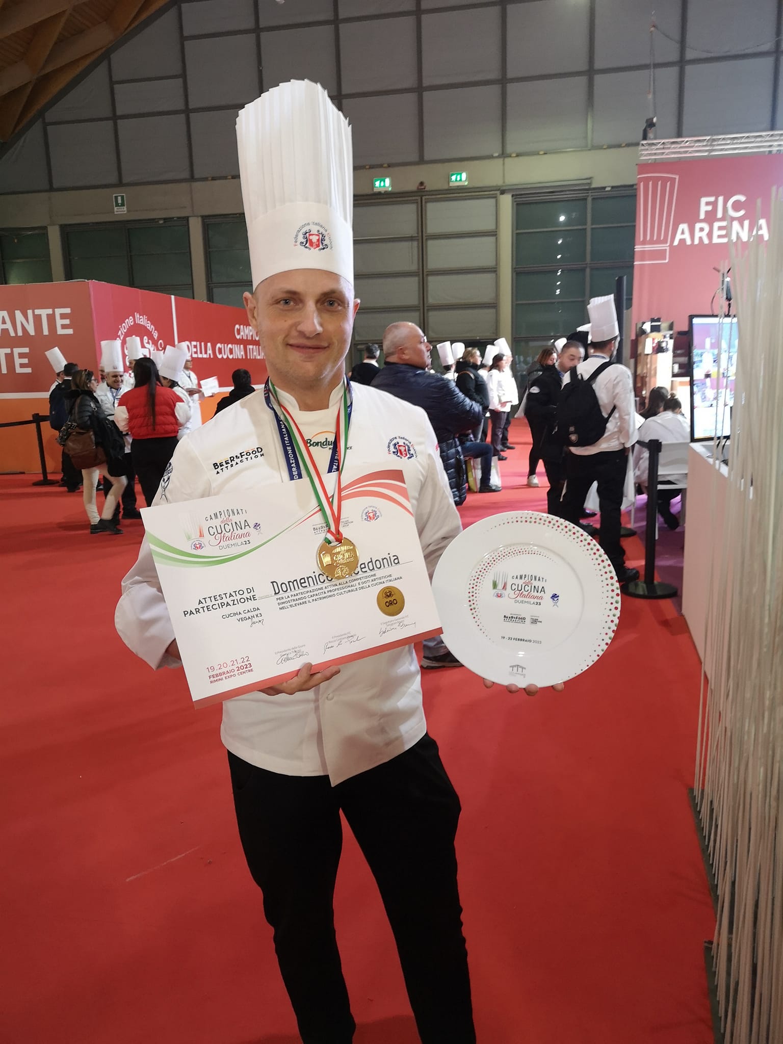 IL MOLFETTESE DOMENICO LACEDONIA CONQUISTA IL TITOLO DI CAMPIONE ITALIANO K3 CUCINA CALDA VEGAN