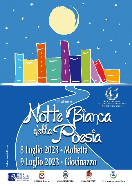 SI TERR A MOLFETTA, SABATO 8 LUGLIO, LA XIII EDIZIONE DELLA NOTTE BIANCA DELLA POESIA